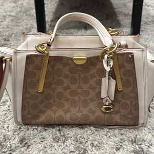COACH Coated Canvas Signature Dreamer Satchel Bag